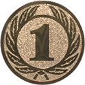 Emblem Zahl 1