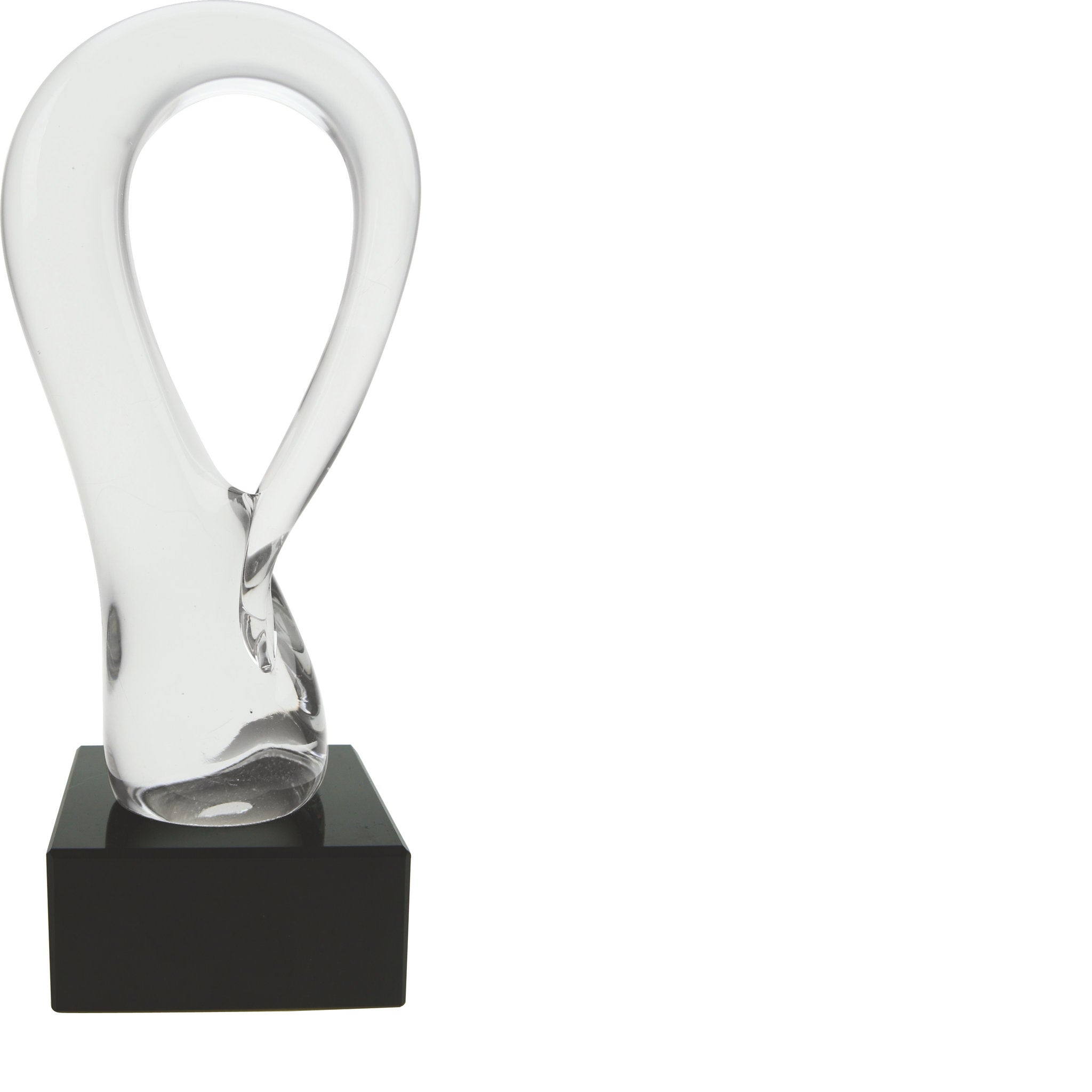 Handgefertigte Glasskulptur aus klarem Glas mit geschwungener, fließender Form, geeignet als besondere Auszeichnung oder Designobjekt.

Die Glasskulptur Snake zeichnet sich durch eine elegante, weich geschwungene Silhouette aus, die an Bewegung, Balance u