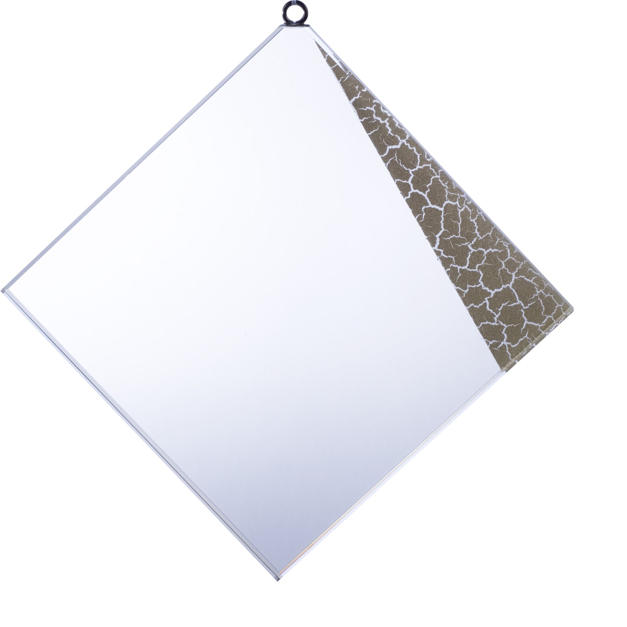 Die Glas 4 Medaille der Glas Edition hat eine Seitenlänge von 70 mm und ist erhältlich in Gold-, Silber- und Bronze-Effekt.