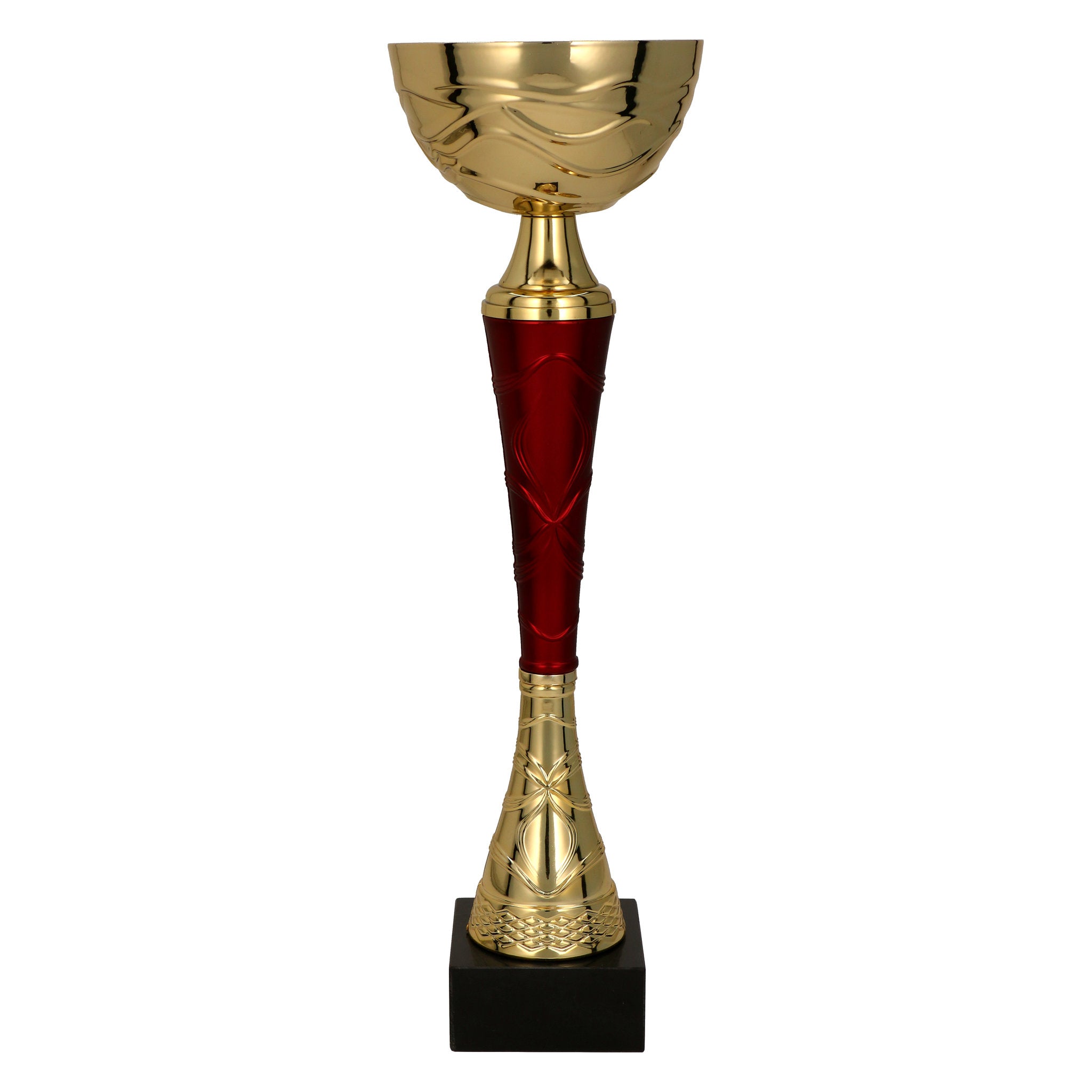 Der Pokal Feuersalbei setzt ein ehrwürdiges Zeichen mit seinem dunkelroten Mittelteil in perfekter Kombination mit Goldfarben. Der Kelch wirkt klar und ruhig, während das rote Element im Zentrum Energie und Dynamik in die Gestaltung bringt.

Das untere go