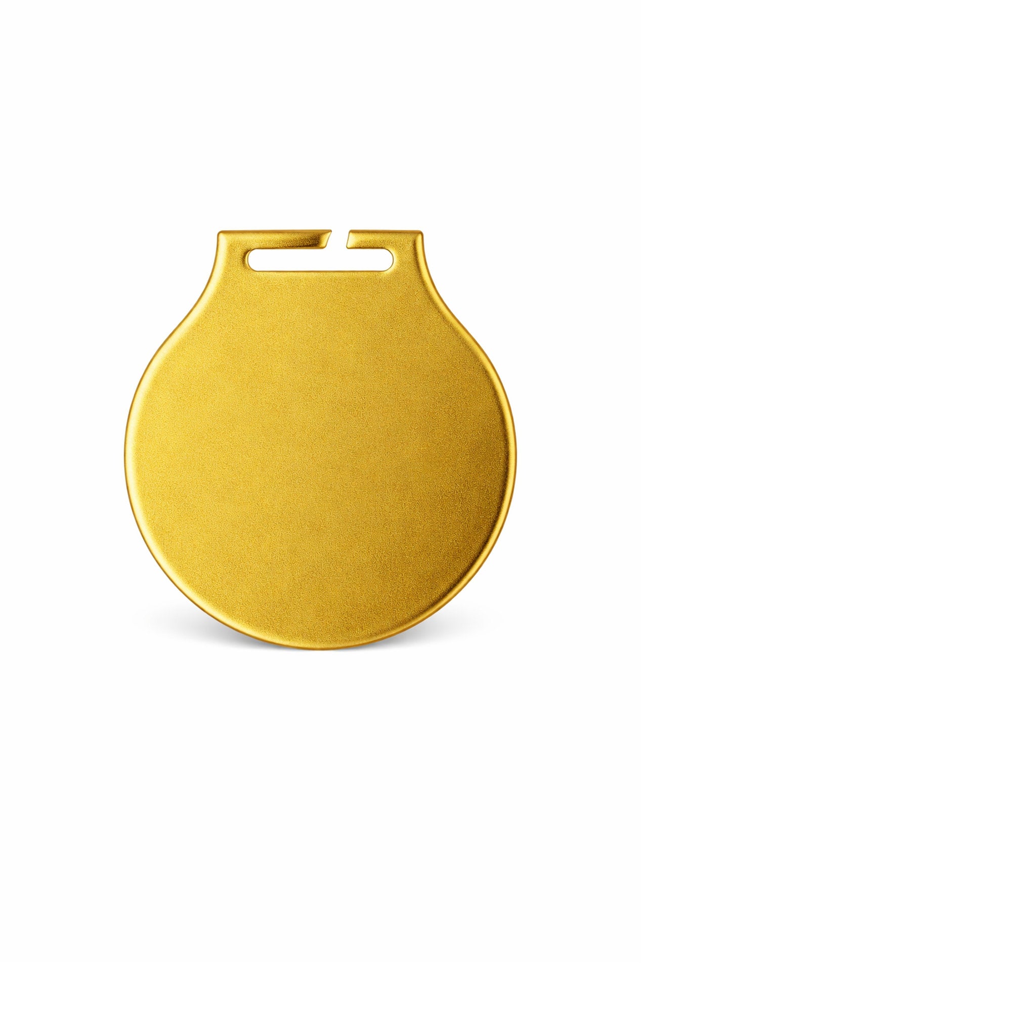 Die runde Medaille Generation Q mit Ø 70 mm bietet maximale Individualität bei der Gestaltung. Sie besteht aus 2,5 mm Metall und ist in den Farben Gold, Silber, Bronze, Weiß und Schwarz erhältlich. Die Medaille kann individuell mit Text, Logos oder Motive