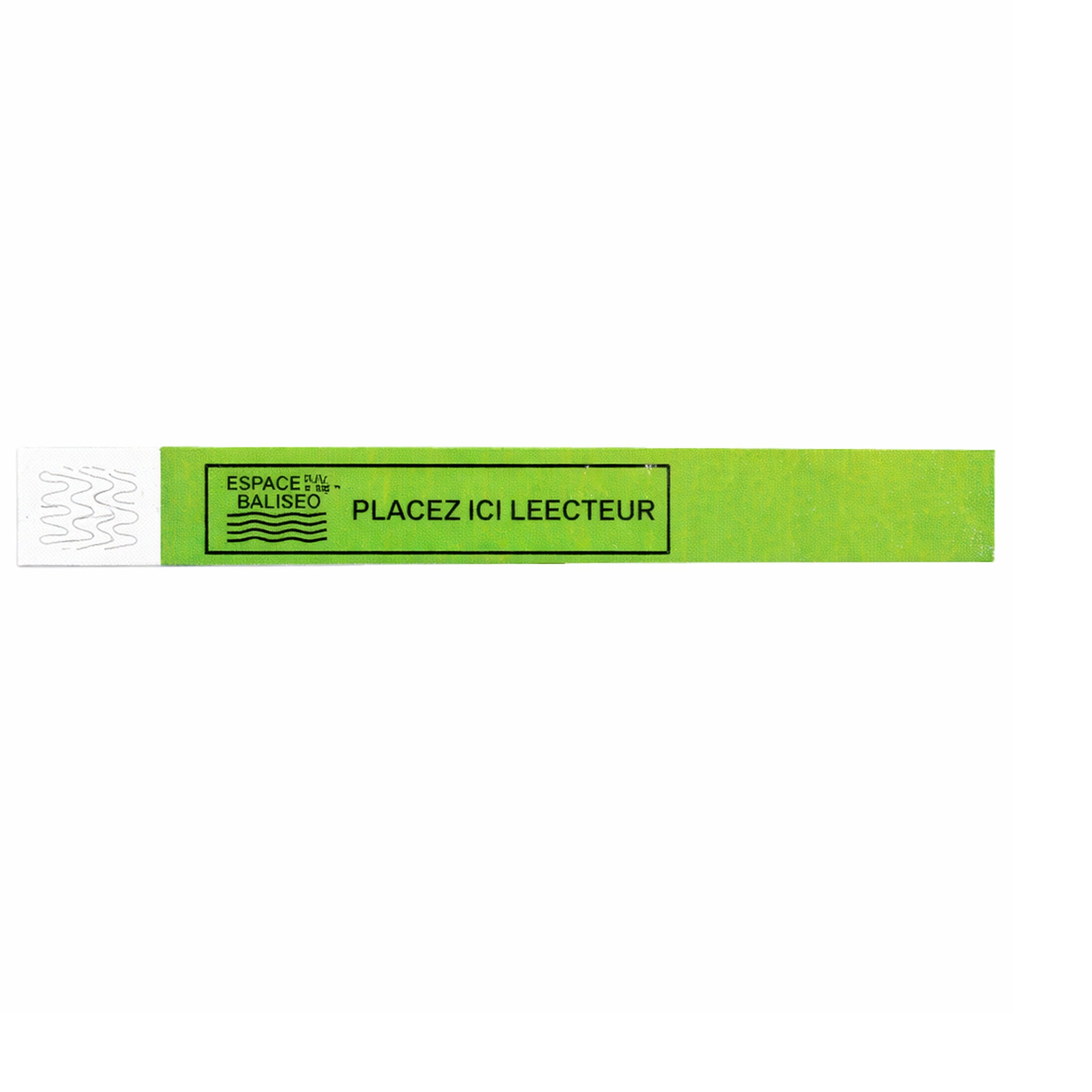 Leichtes Tyvek RFID-Armband für den einmaligen Gebrauch. Wasserfest, reißfest und individuell bedruckbar.