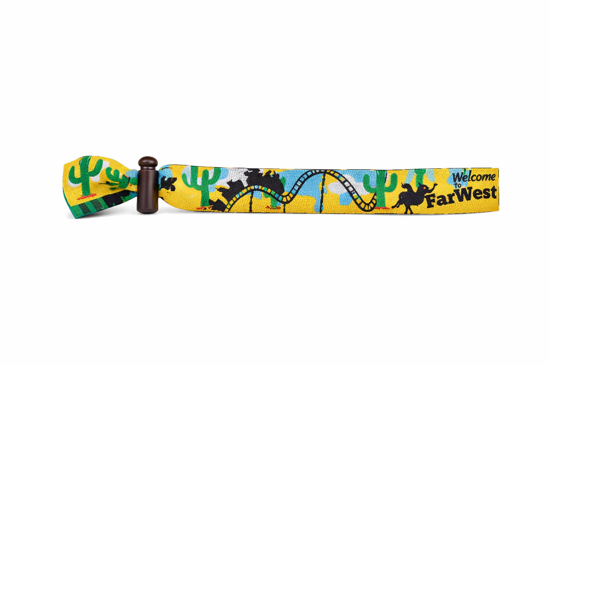Stoffarmband mit Verschluss, wiederverwendbar.