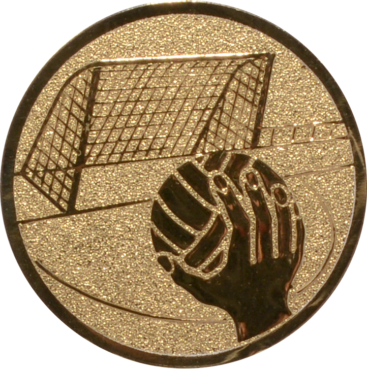 Emblem HANDBALL NEUTRAL Ø 25 mm Gold