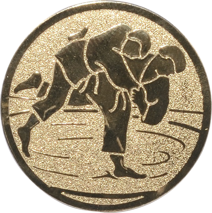 Emblem KAMPFSPORT JUDO Ø 50 mm Gold