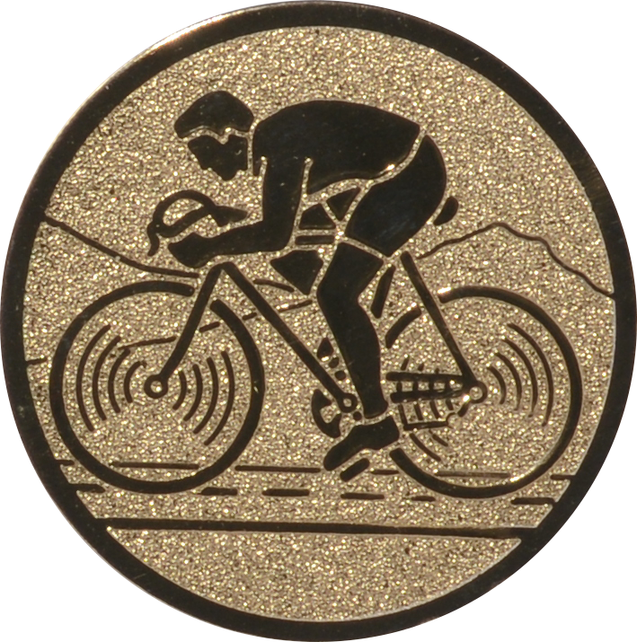 Emblem FAHRRAD MÄNNER Ø 50 mm Gold