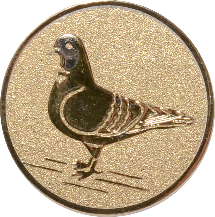 Emblem TAUBE Ø 50 mm Gold