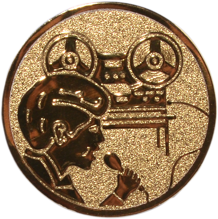 Emblem DISCJOCKEY Ø 50 mm Gold