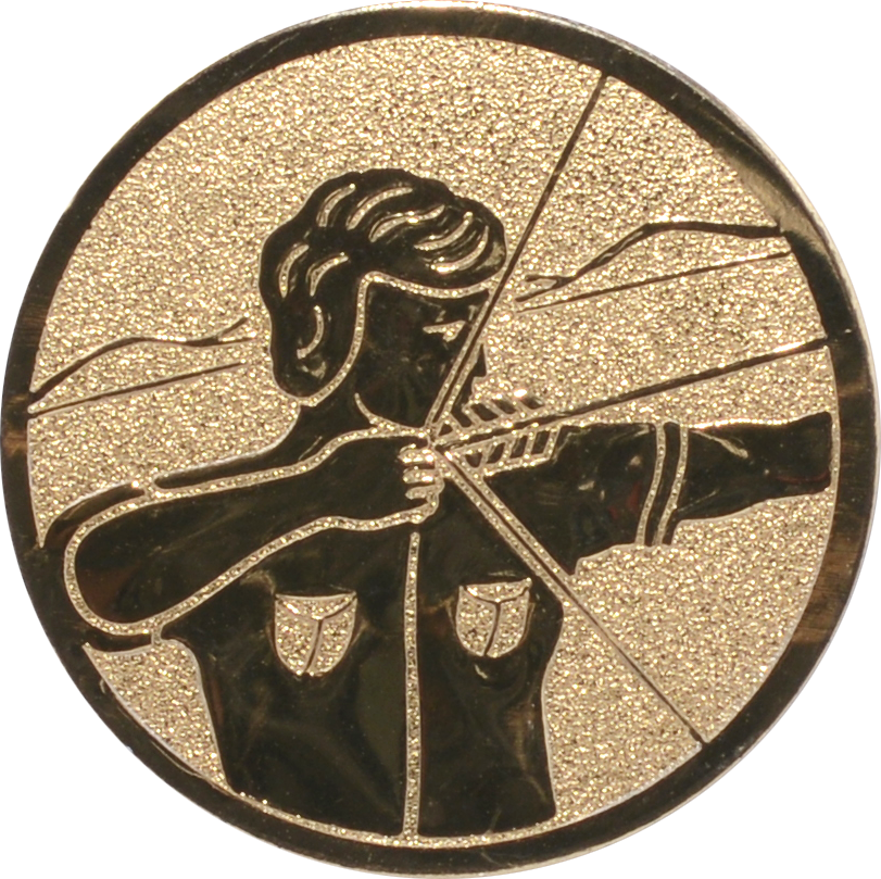 Emblem BOGENSCHÜTZE 50 Ø 50 mm Gold