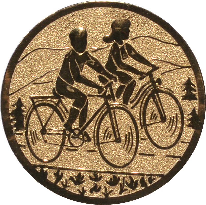 Emblem RADWANDERN Ø 25 mm Gold