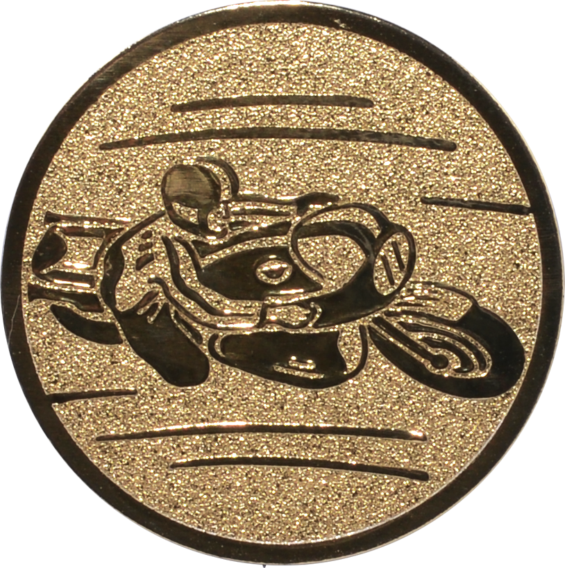 Emblem MOTORSPORT MOTORRAD Ø 25 mm Gold