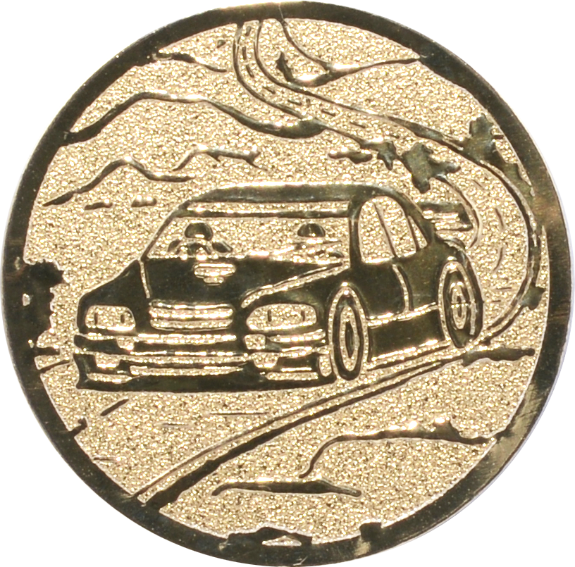 Emblem MOTORSPORT AUTO Ø 50 mm Gold