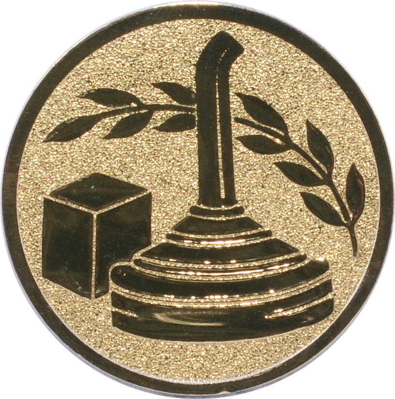 Emblem EISSTOCK Ø 25 mm Gold