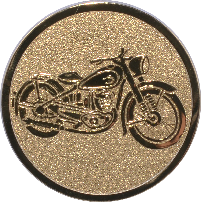 Emblem MOTORSPORT MOTORRAD Ø 25 mm Gold