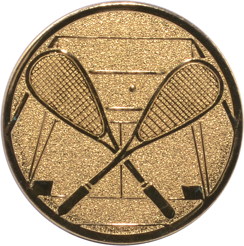 Emblem SQUASH Ø 25 mm Gold