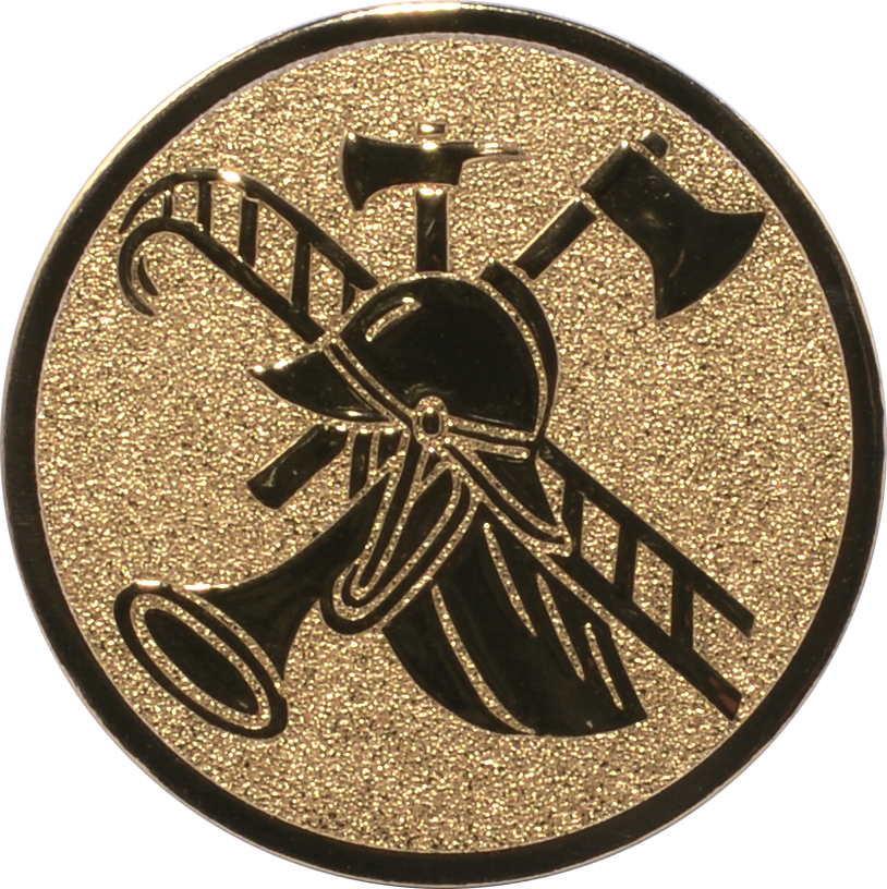 Emblem FEUERWEHR Ø 50 mm Gold
