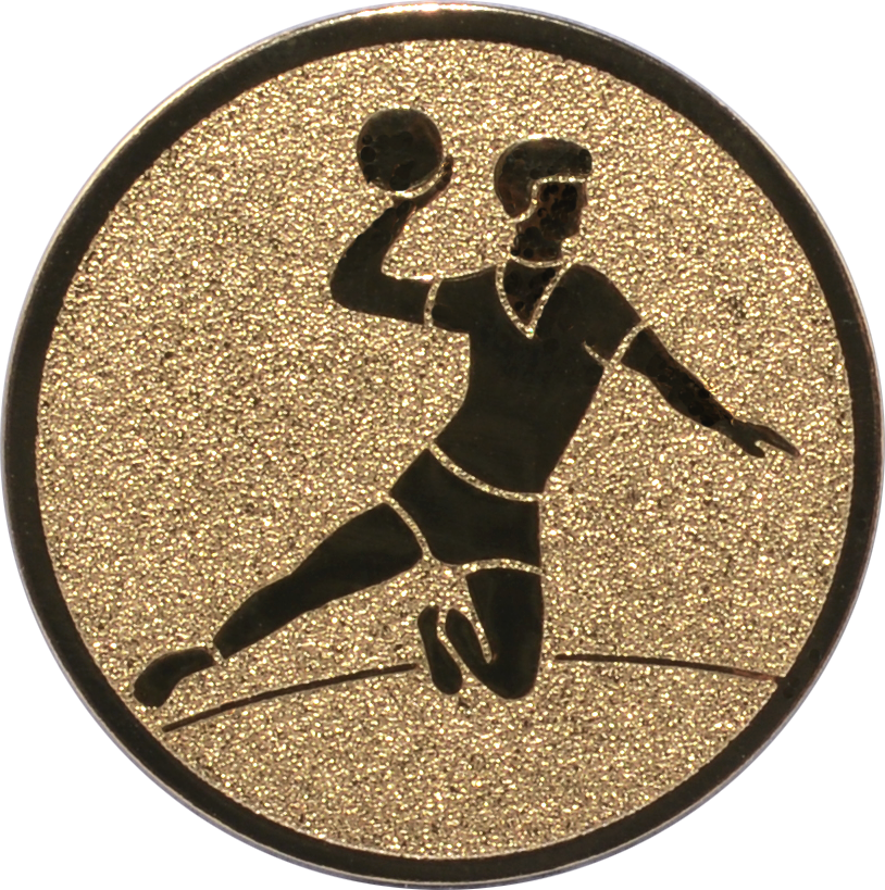 Emblem HANDBALL HERREN Ø 25 mm Gold