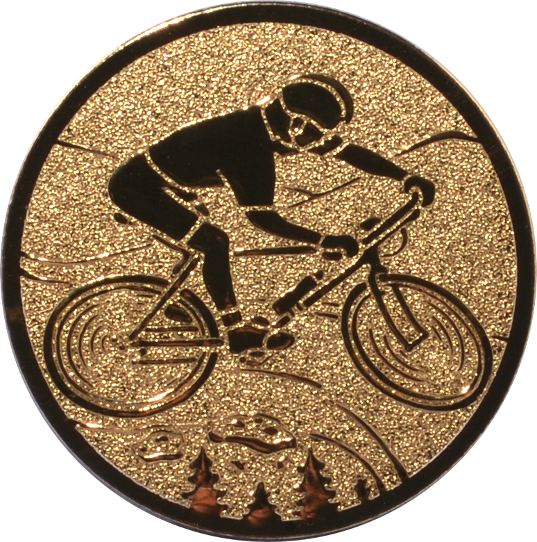 Emblem MOUNTAINBIKE Ø 25 mm Gold