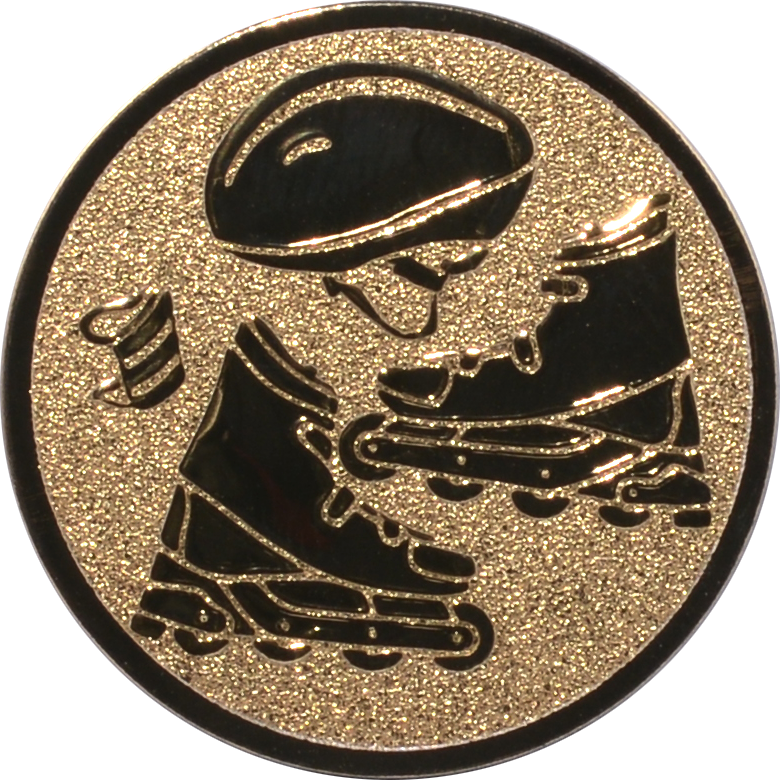 Emblem INLINE SKATER Ø 50 mm Gold