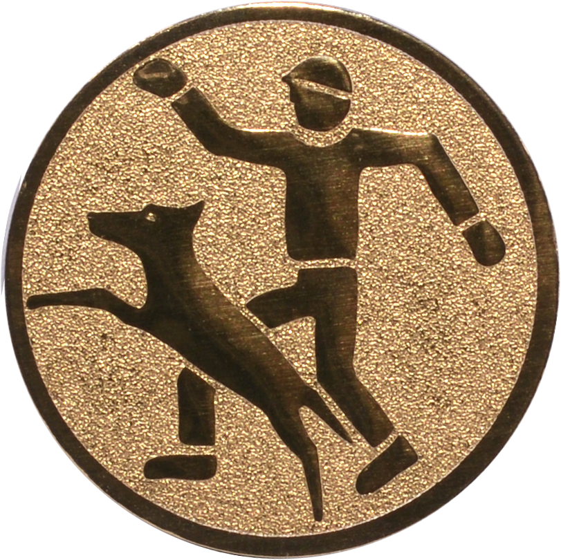 Emblem HUNDESPORT Ø 25 mm Gold