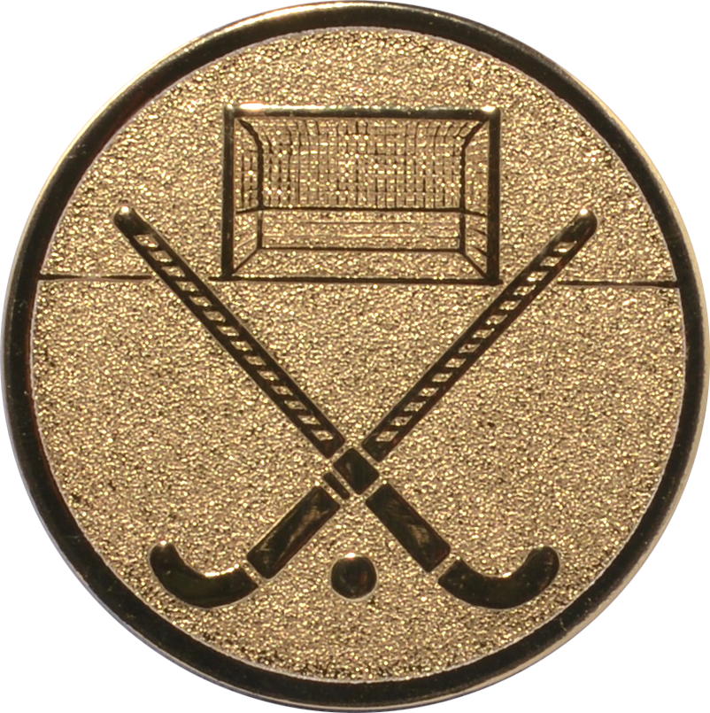 Emblem HOCKEY Ø 25 mm Gold
