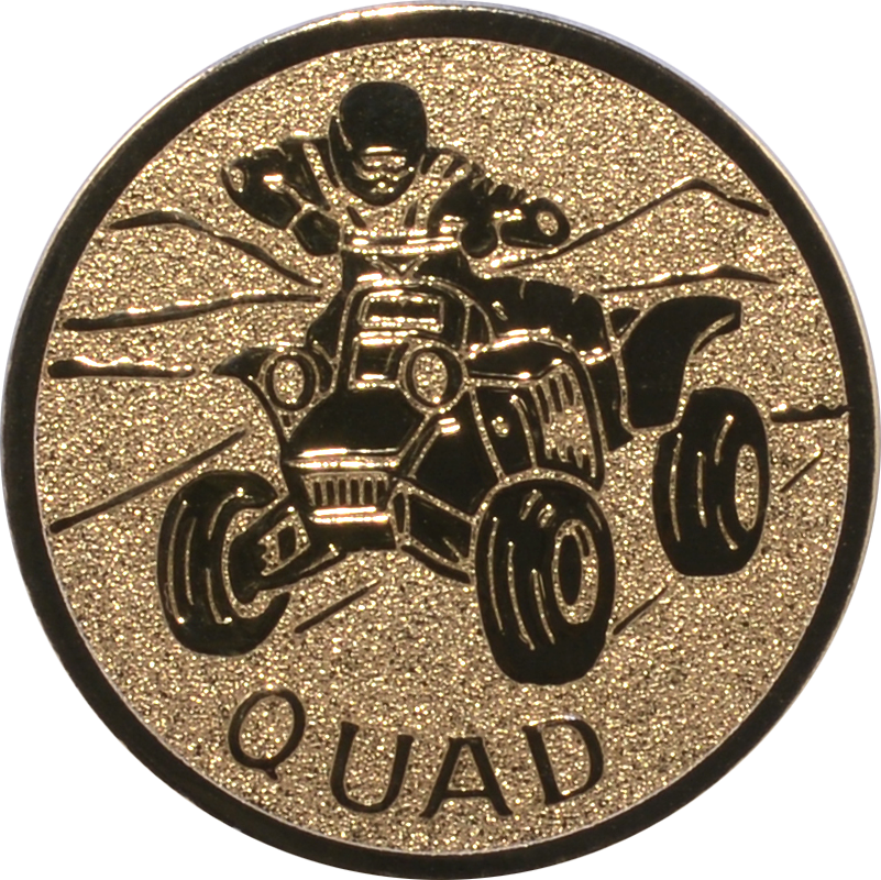 Emblem MOTORSPORT QUAD Ø 25 mm Gold