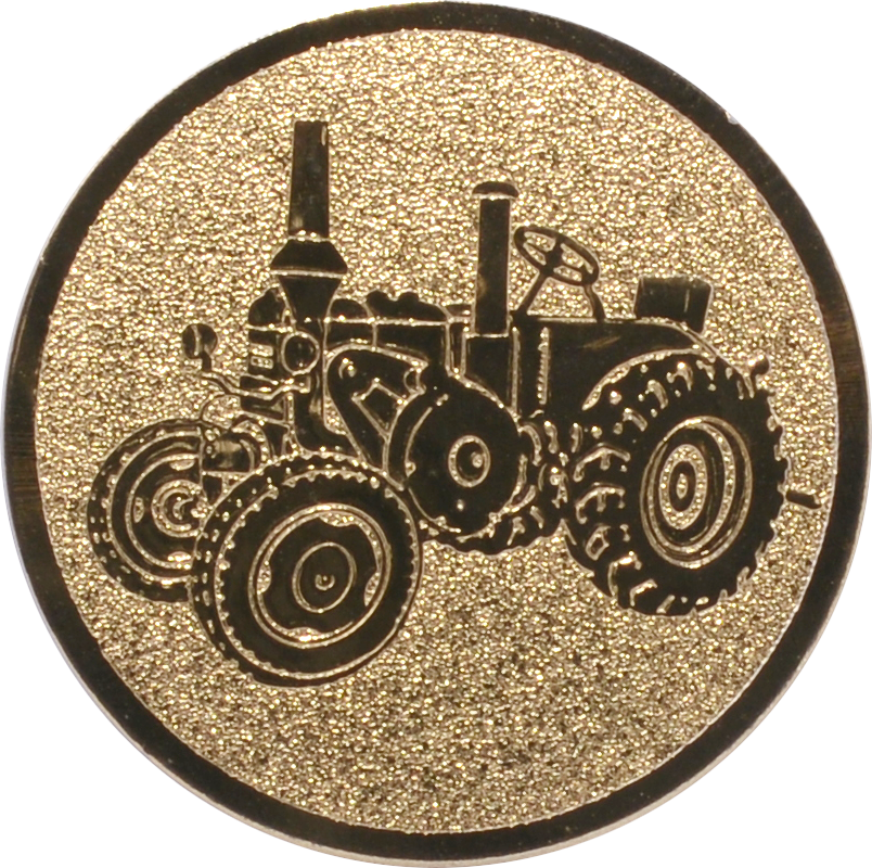 Emblem TRAKTOR TRECKER Ø 25 mm Gold