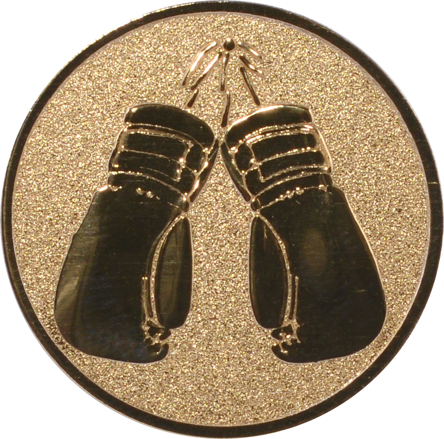 Emblem BOXHANDSCHUHE Ø 50 mm Gold