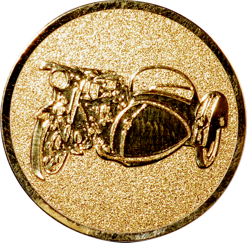 Emblem MOTORRAD MIT Ø 25 mm Gold