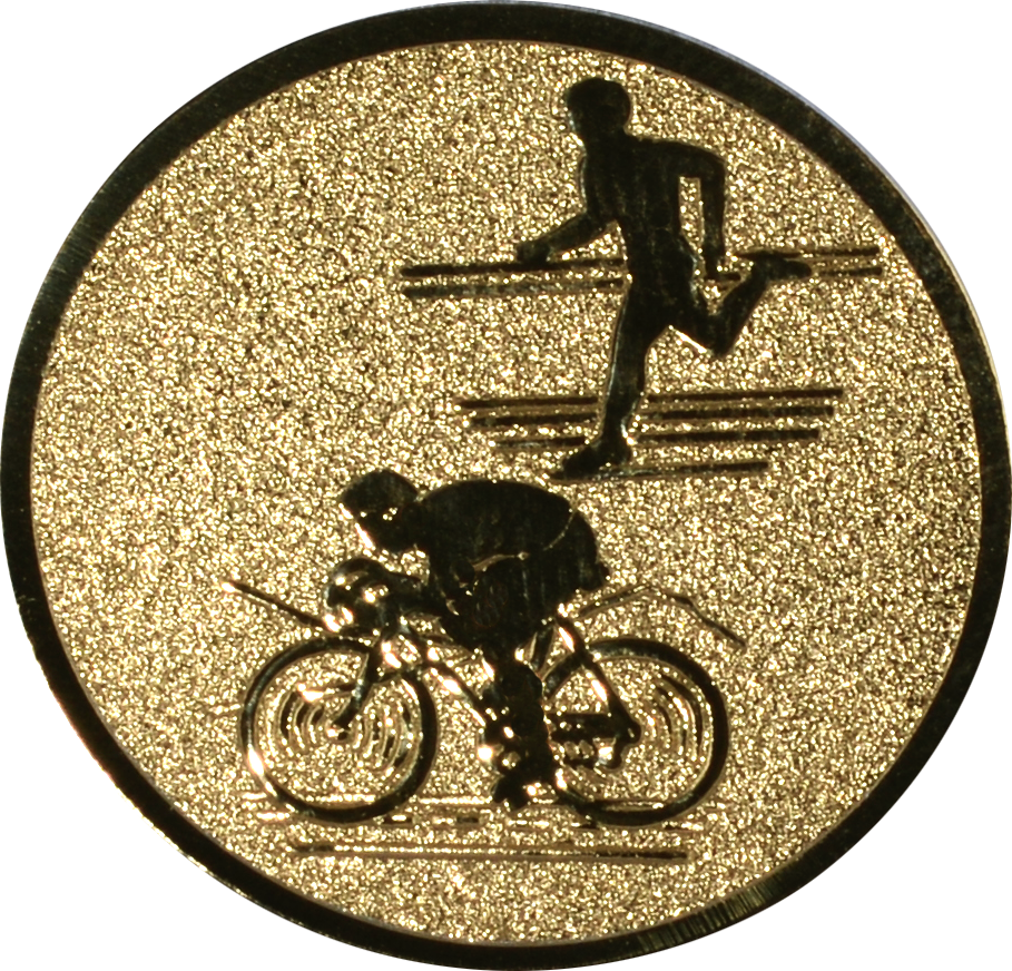 Emblem DUATHLON Ø 25 mm Gold