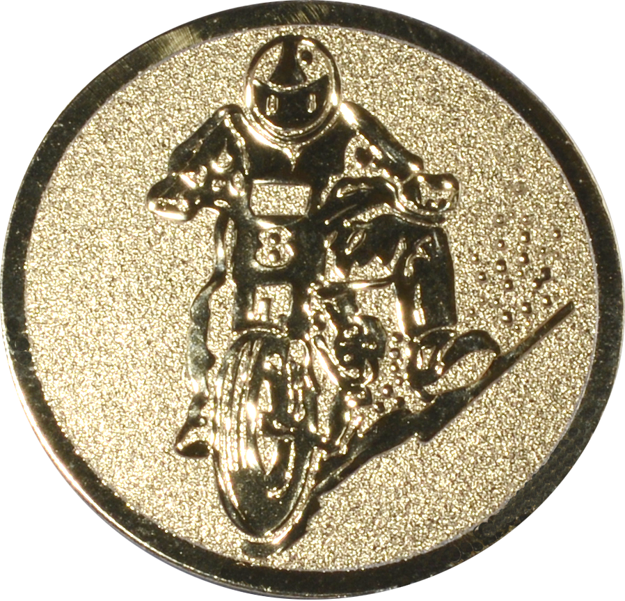 Emblem MOTORRAD Ø 25 mm Gold