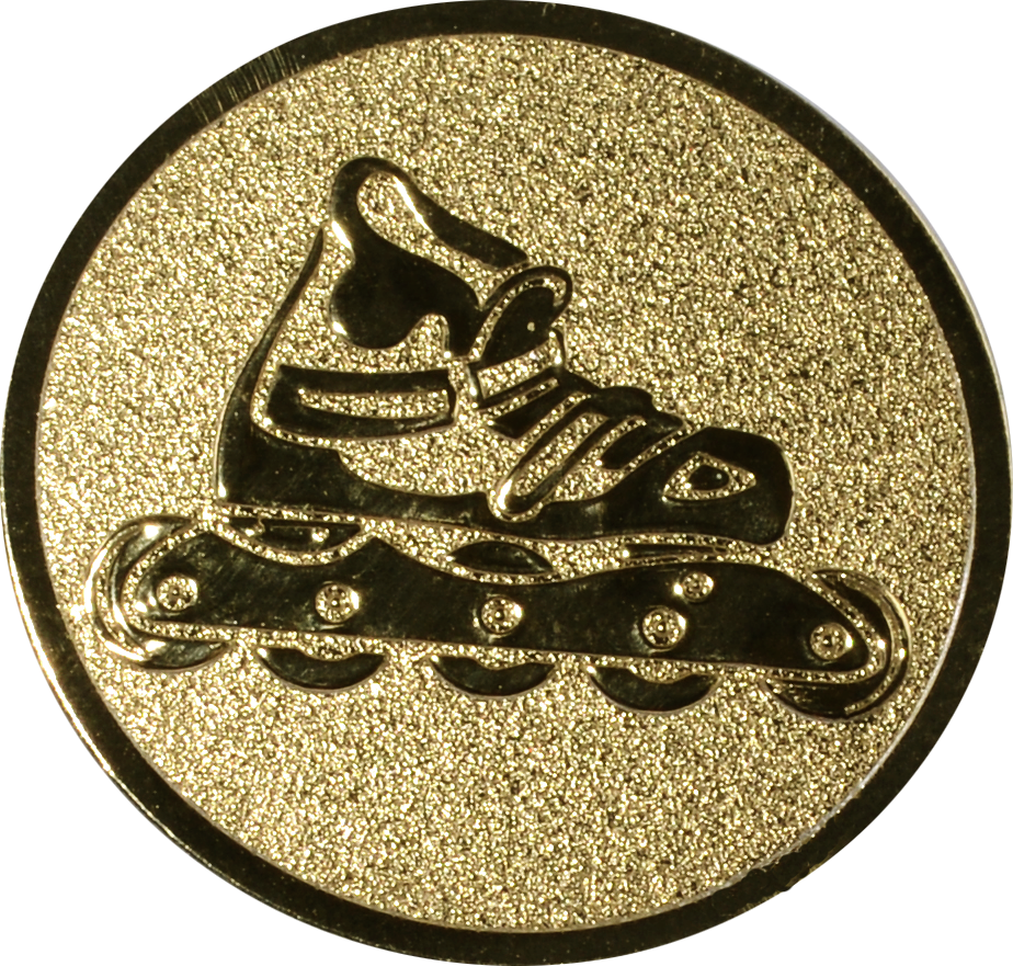 Emblem INLINE SKATE Ø 25 mm Gold