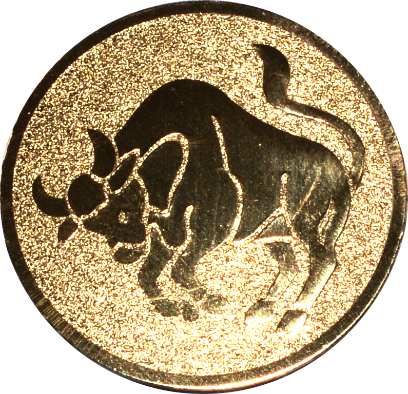 Emblem STIER Ø 25 mm Gold