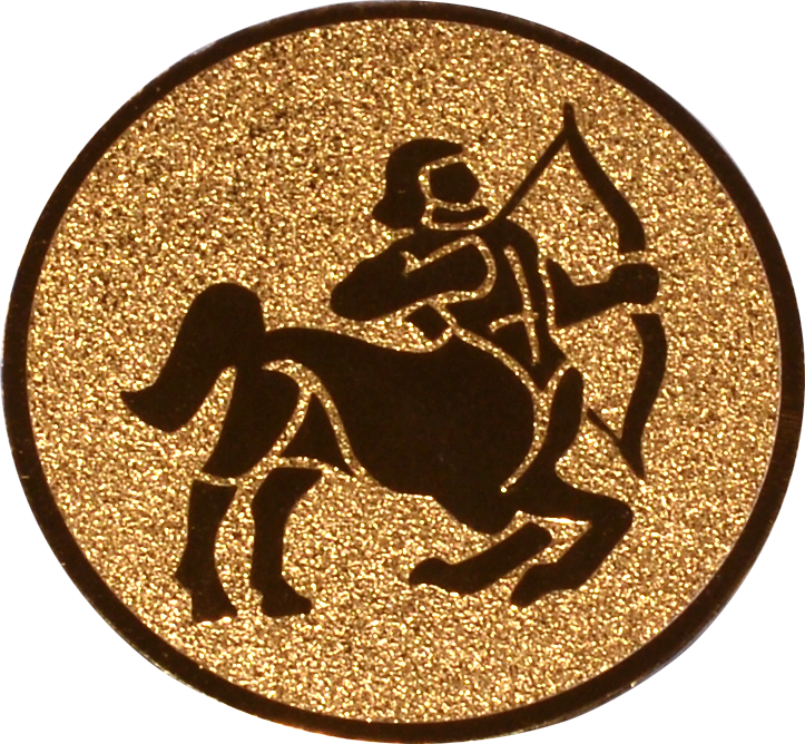 Emblem SCHÜTZE Ø 25 mm Gold