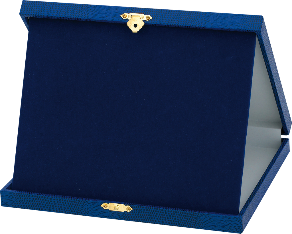 Aufstellkassette Querformat Blau