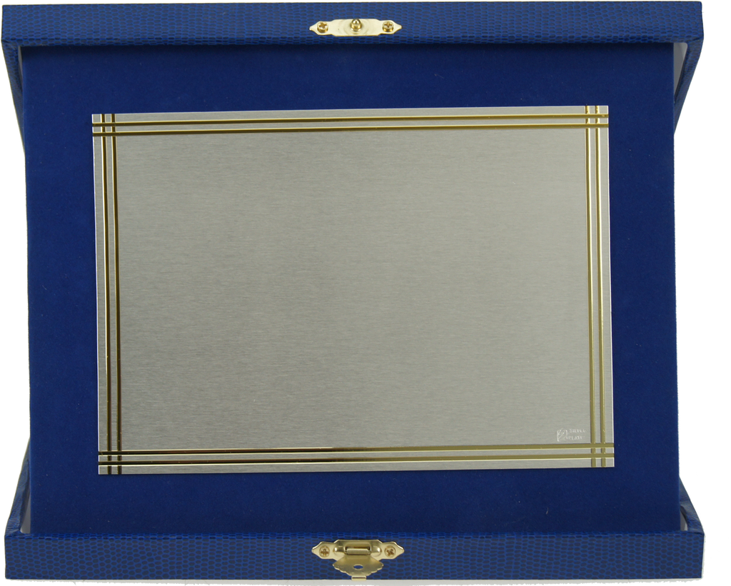 Aufstellkassette Querformat Blau