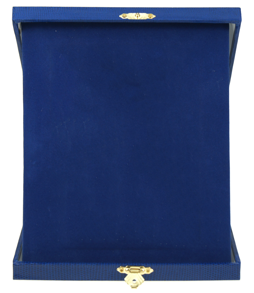 Aufstellkassette Hochformat Blau