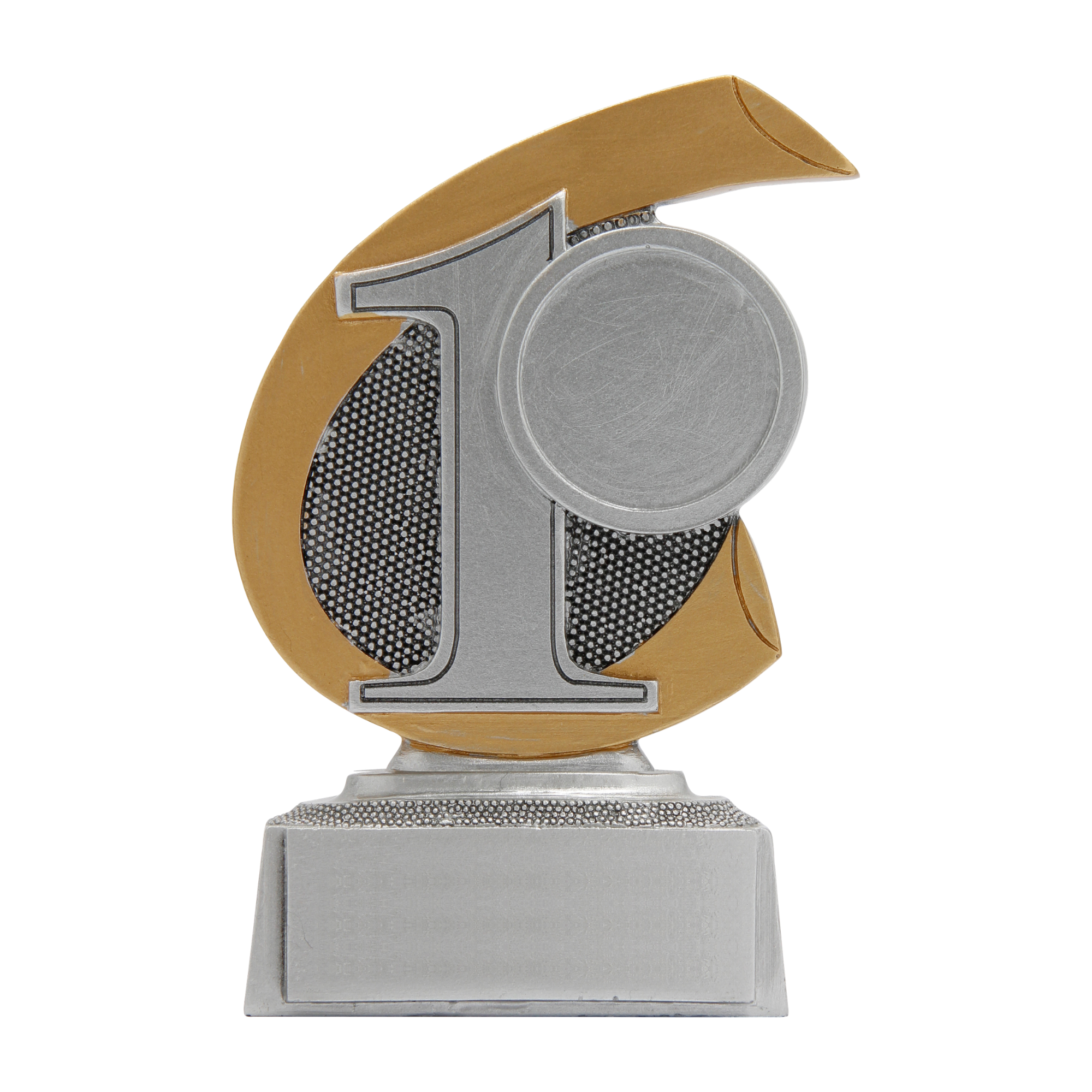 1., 2. & 3. Platz Resina-Trophäe mit Emblem (Ø 25 mm)