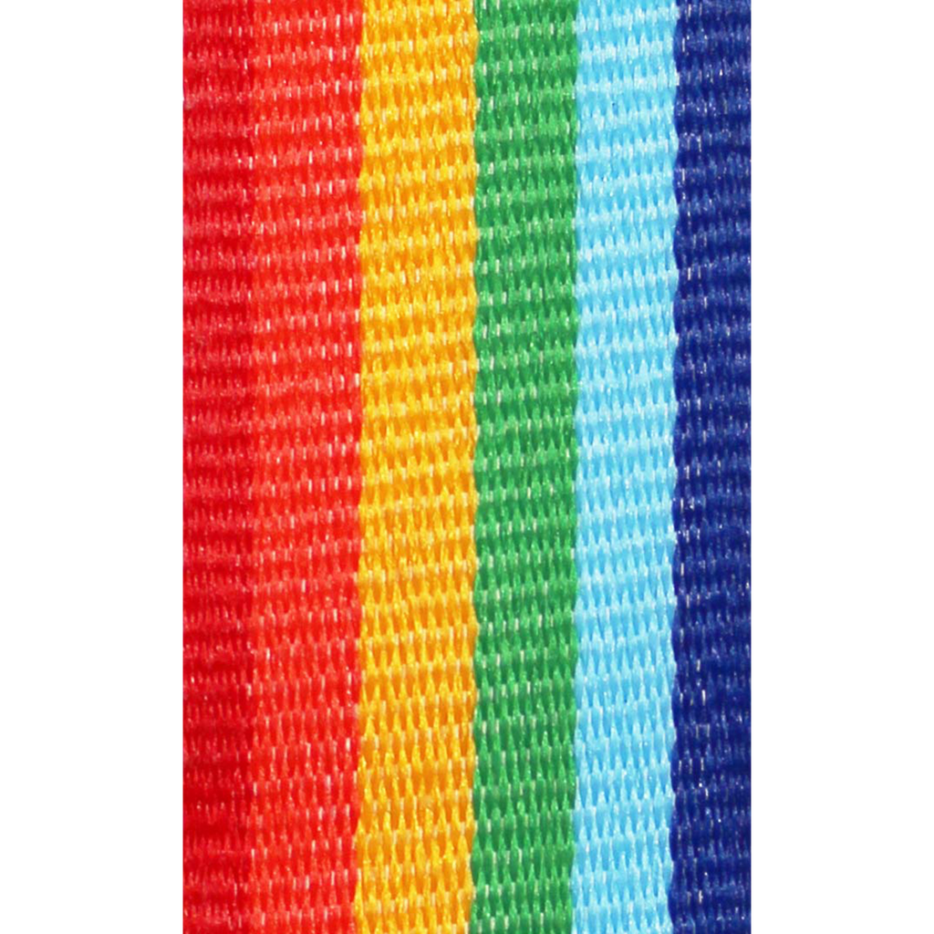 Medaillenband REGENBOGEN OHNE WEISS 22 mm