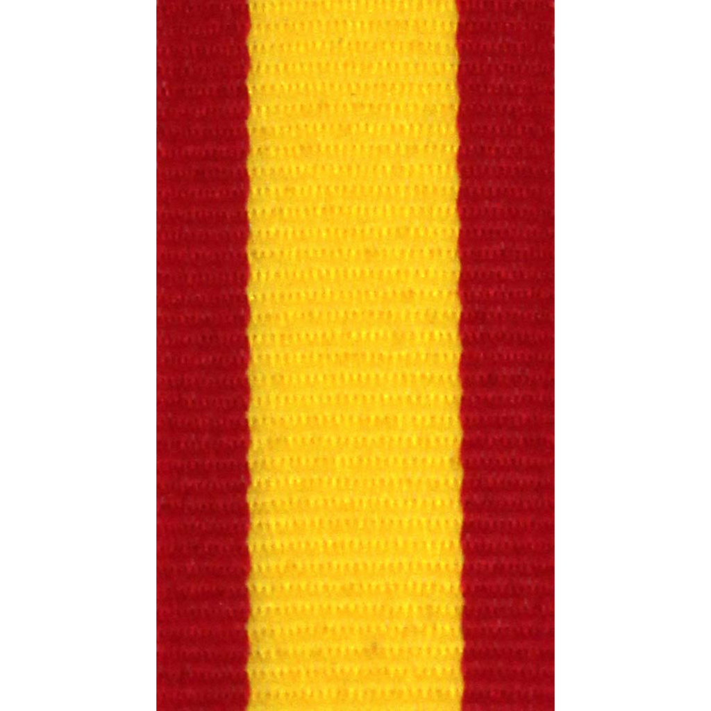 Medaillenband ROT - GELB - ROT 22 mm