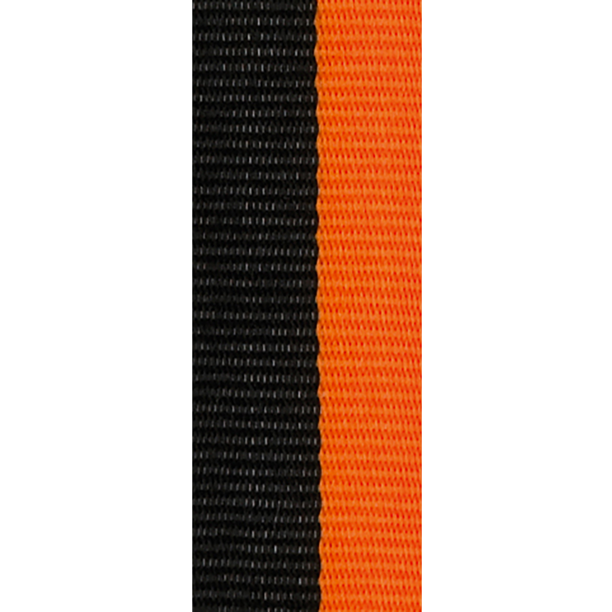 Medaillenband SCHWARZ-ORANGE 22 mm