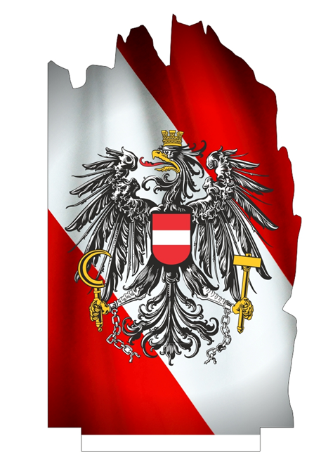 Edle Colorful Wood Trophäe im Österreich-Design
mit detailreichem Bundesadler und 
stabilem Holzsockel. Perfekt für
Auszeichnungen, Ehrungen und Erinnerungen.